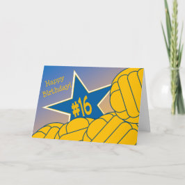 Cartão 16o aniversário feliz a minha estrela favorita do