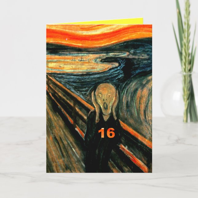 Cartão 16os presentes de aniversário engraçados! (Frente)