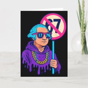 Cartão 1776 Mais de 67 Meme Engraçado George Washington D