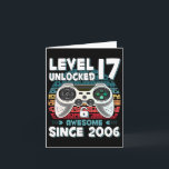 Cartão 17 anos Bday Son Boy Engraçado Jogador 17 anos de<br><div class="desc">17 anos Menino Engraçado Jogador de 17 anos de idade</div>