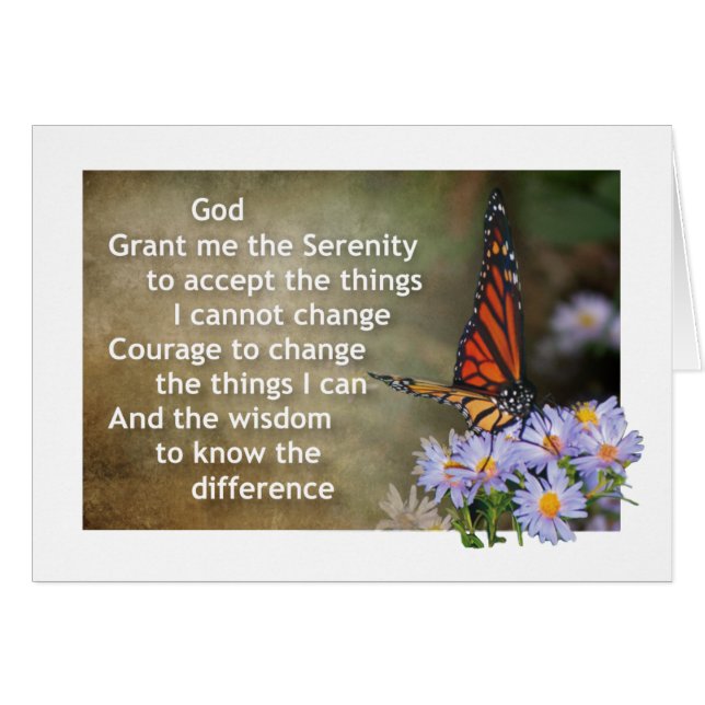 cartão 17r da oração da serenidade (Frente Horizontal)