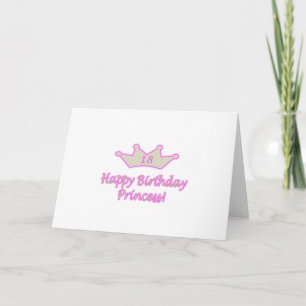 Cartão 18º aniversário da Princesa