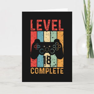 Cartão 18º aniversário Gift Boys Men Nível 18 2003