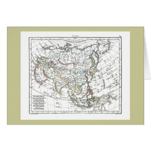 Cartão 1806 mapa - L'Asie