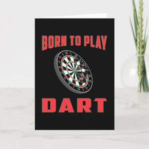 Cartão 180 Darts Dart Dartboard Bullseye Arrow Funny Gift