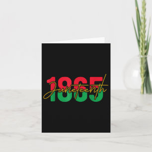 Cartão 1865 Décima Sétima Celebração da Liberdade Afro-Am