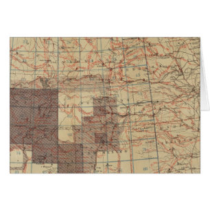 Cartão 1876 Mapa de progressos dos inquéritos geográfic