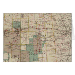Cartão 1878 Mapa de progressos dos inquéritos geográfic