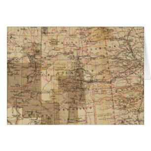 Cartão 1878 Mapa de progressos dos Inquéritos Geográfic