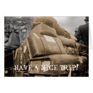 Cartão 1890 Viagem de Bagagem em Carro Trip Teamster Foto