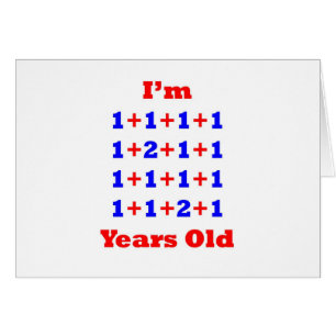 Cartão 18 anos velho!