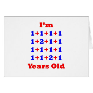 Cartão 18 anos velho!
