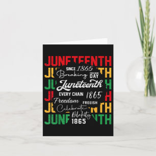 Cartão 18 de junho de 1865 Afro-Americano Livre Ish Afric