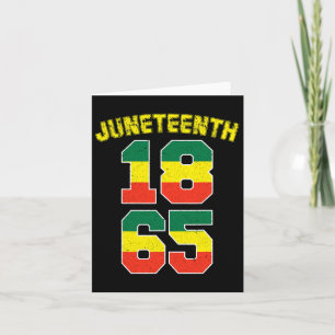 Cartão 18 de junho de 1865 Ancestrais do Orgulho Negro Af