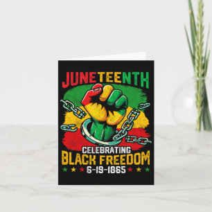 Cartão 18 de junho de 1865 Black American African Men F