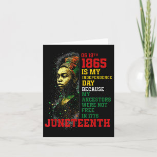 Cartão 18 de junho de 1865 Dia da Independência - Pan-afr