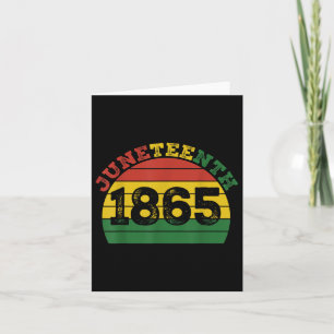 Cartão 18 de junho de 1865 Homens de História Negros Afri