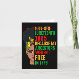 Cartão 18 de junho de 1865 porque meus ancestrais não est