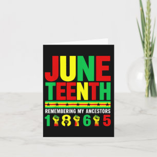 Cartão 18 de junho de 1865 Relembrando meus ancestrais af