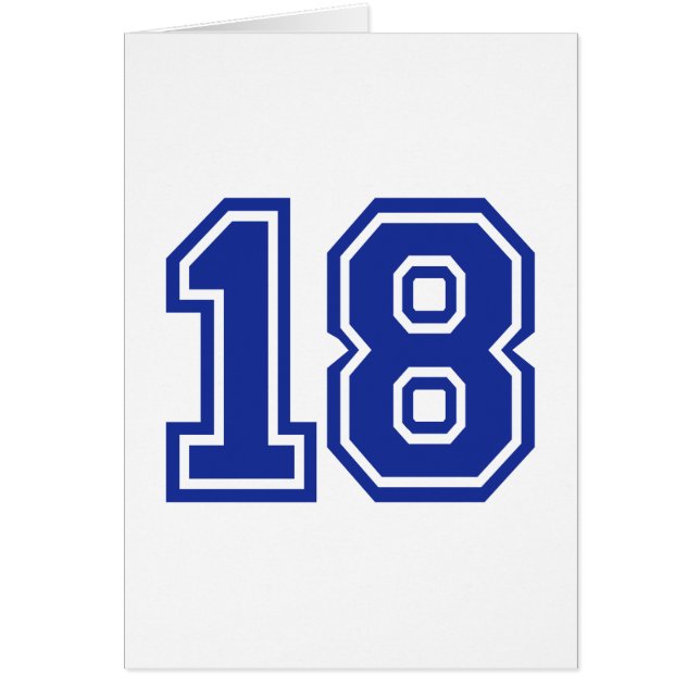 Cartão 18 - dezoito (Frente)