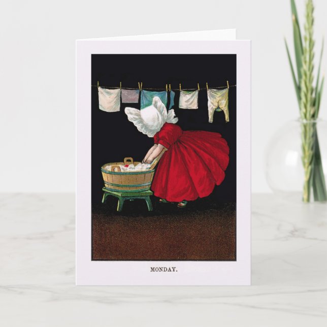Cartão 1900s adiantados segunda-feira Sunbonnet Sue (Frente)