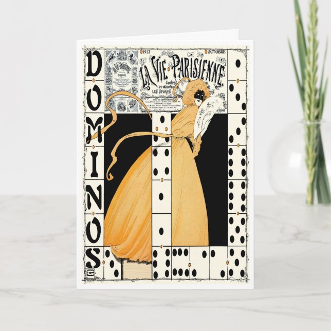 CARTÃO 1912! "DOMINOS~EXPECT O INESPERADOS " (Frente)