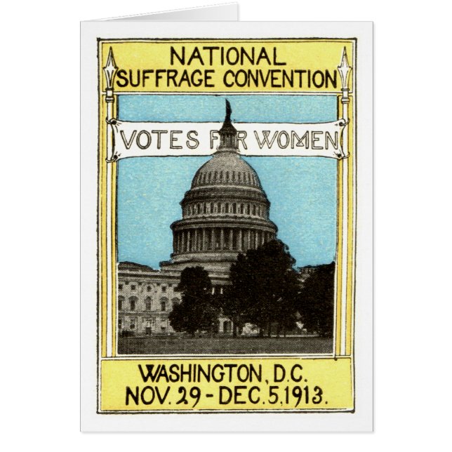 Cartão 1913 Votação das mulheres (Frente)