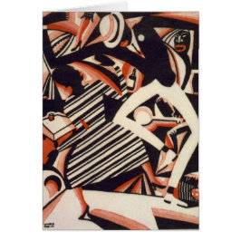 Cartão 1920 dos afro-americanos - desenho em duas cores