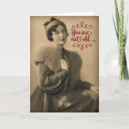 Cartão 1920 Vintage Que É Retro, Não É Aniversário Velho