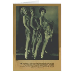 Cartão 1928 do retrato do vintage de Joana