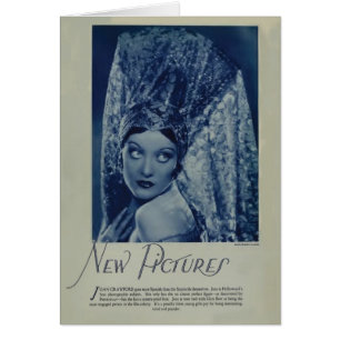 Cartão 1928 do retrato do vintage de Joana