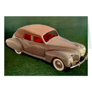 Cartão 1939 Lincoln Zephyr