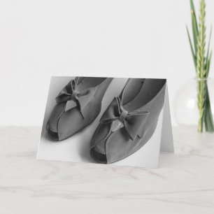 Cartão 1940's Peep Toe Heels Greeting or Note Card
