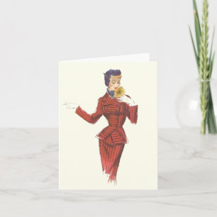 Cartão 1950's Fashion - Note or Greeting Card