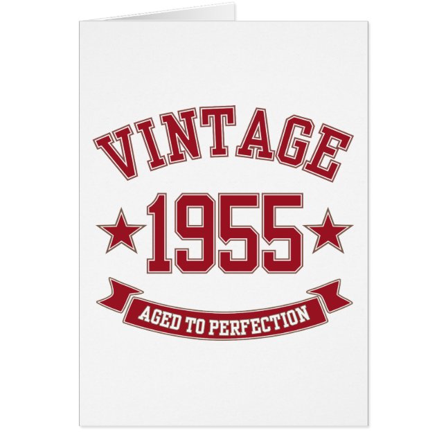 Cartão 1955 Idade até Perfecção (Frente)