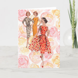 Cartão 1958 Fashion