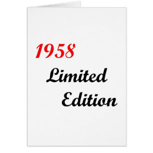 Cartão 1958 Limited Edition
