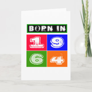 Cartão 1964 designs do aniversário