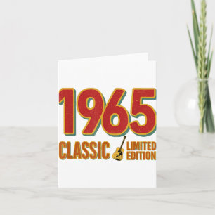 Cartão 1965 Click Limited Edition Vintage Guitar Aniversá