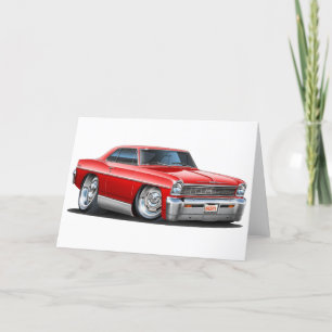 Cartão 1966-67 Nova Red Car