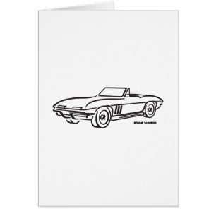 Cartão 1966 Chevrolet Corvette