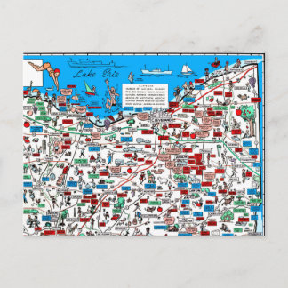 Cartão 1966 retro dos desenhos animados do cantão