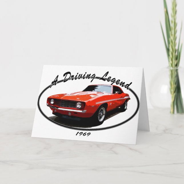 CARTÃO 1969 CAMAROYENKO ORANGE (Frente)