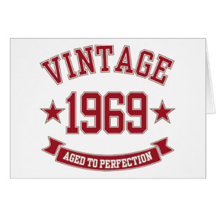 Cartão 1969 Vintage Com Idade Superior À Perfecção