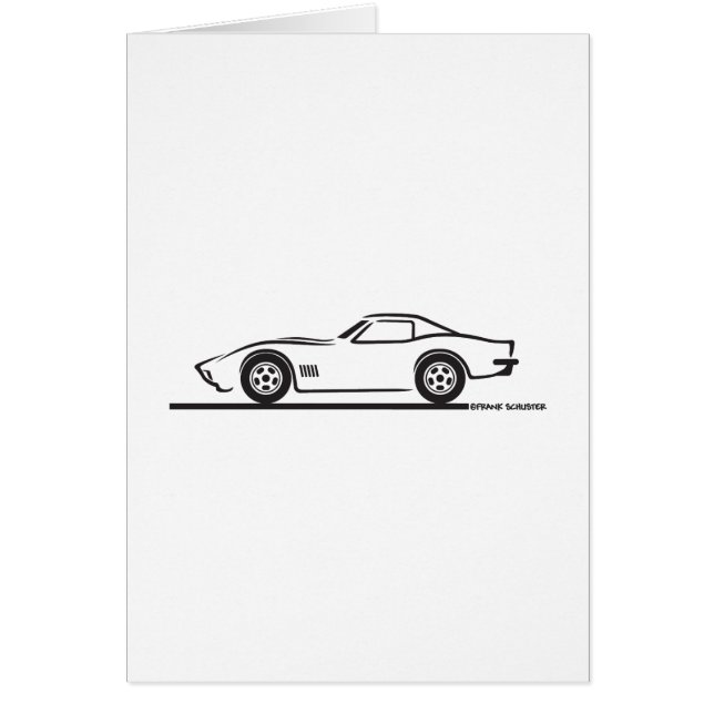 Cartão 1970-72 Corvette (Frente)