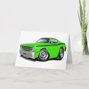 Cartão 1970-74 Duster Lime-Black Car