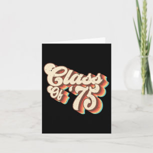 Cartão 1975 Cl Retro Cl De 75 Graduados Por Segundo grau