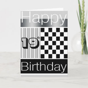 Cartão 19th Birthday