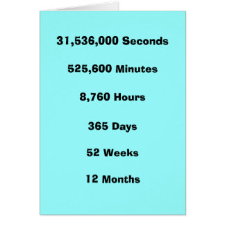 Cartão 1 ano toda a maneira você corta-a