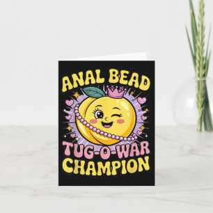 Cartão #1 Bead Tug O War Champion Naughion Adultos Piada